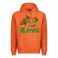 Carrot Elote corn sombrero lime and  cactus Premium Hoodie - AdoDesignShop
