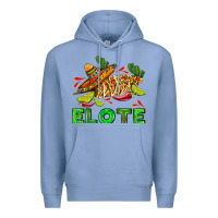 Colony Blue Elote corn sombrero lime and  cactus Premium Hoodie - AdoDesignShop