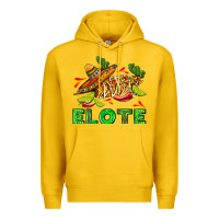Lemon Elote corn sombrero lime and  cactus Premium Hoodie - AdoDesignShop