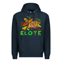Navy Elote corn sombrero lime and  cactus Premium Hoodie - AdoDesignShop