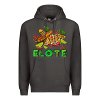 Smoke Elote corn sombrero lime and  cactus Premium Hoodie - AdoDesignShop