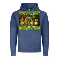 Vintage Denim western st patricks gnomes Vintage Hoodie - AdoDesignShop