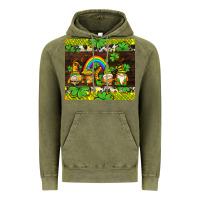 Vintage Olive western st patricks gnomes Vintage Hoodie - AdoDesignShop