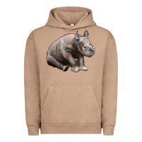 Pigment Burro Baby Rhino Illustrations Urban Hoodie - LillyAllenDesigns