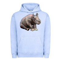 Pigment Grape Ice Baby Rhino Illustrations Urban Hoodie - LillyAllenDesigns