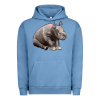 Baby Rhino Illustrations Urban Hoodie | Teevron