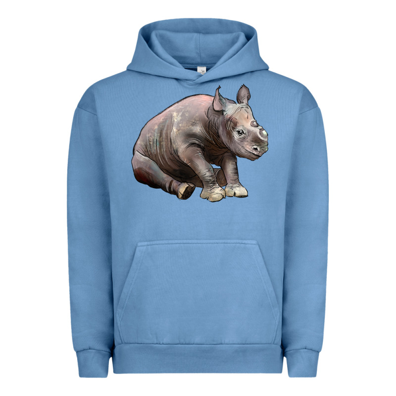 Baby Rhino Illustrations Urban Hoodie by LillyAllenDesigns | Teevron