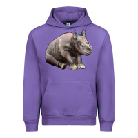 Tulip Baby Rhino Illustrations Urban Hoodie - LillyAllenDesigns