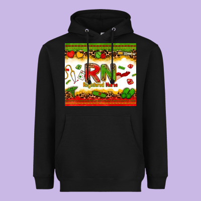 Registered Nurse Juneteenth Heavyweight Hoodie Designed By Zillion Design Studio
