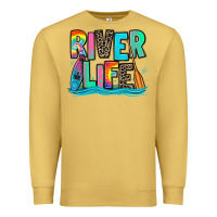 Antique Gold river life kayaking Premium Sweatshirt - Zillion Design Studio