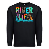 Black river life kayaking Premium Sweatshirt - Zillion Design Studio