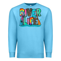 Ocean Blue river life kayaking Premium Sweatshirt - Zillion Design Studio
