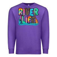 Purple river life kayaking Premium Sweatshirt - Zillion Design Studio