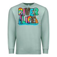 Seafoam river life kayaking Premium Sweatshirt - Zillion Design Studio