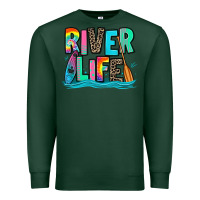 Sports Green river life kayaking Premium Sweatshirt - Zillion Design Studio