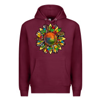 Burgundy autism awareness cowhide leopard sunflower Premium Hoodie - Artiststas