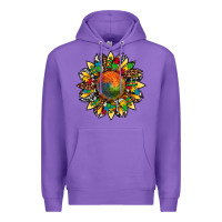 Purple autism awareness cowhide leopard sunflower Premium Hoodie - Artiststas