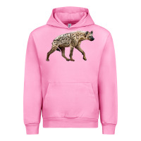 Fuchsia Pink hyena Urban Hoodie - LillyAllenDesigns
