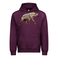 Mauve Wine hyena Urban Hoodie - LillyAllenDesigns