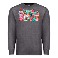 Charcoal Heather rock hand coffee cups Premium Sweatshirt - Zillion Design Studio