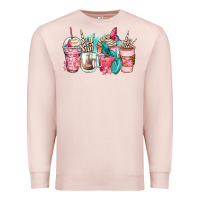 Pale Pink rock hand coffee cups Premium Sweatshirt - Zillion Design Studio
