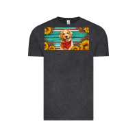 Vintage Black golden retriever license plate Vintage Tee - Artiststas