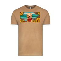 Vintage Camel golden retriever license plate Vintage Tee - Artiststas
