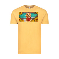 Vintage Mustard golden retriever license plate Vintage Tee - Artiststas