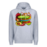 Heather Grey guacamole Premium Hoodie - AdoDesignShop