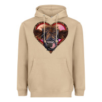 Mushroom leopard heart highland calf Heavyweight Hoodie - RanaPortraitStore