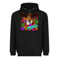 Black mexican day of the dead Heavyweight Hoodie - Zillion Design Studio