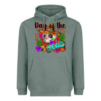 Sage mexican day of the dead Heavyweight Hoodie - Zillion Design Studio