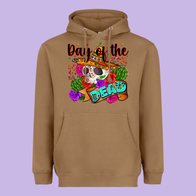Mexican Day Of The Dead Heavyweight Hoodie Designed By Zillion Design Studio