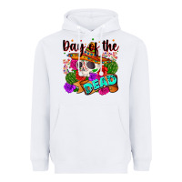 White mexican day of the dead Heavyweight Hoodie - Zillion Design Studio