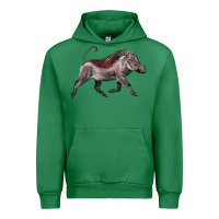 Emerald Warthog Illustrations Urban Hoodie - LillyAllenDesigns