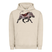 Pigment French Oak Warthog Illustrations Urban Hoodie - LillyAllenDesigns