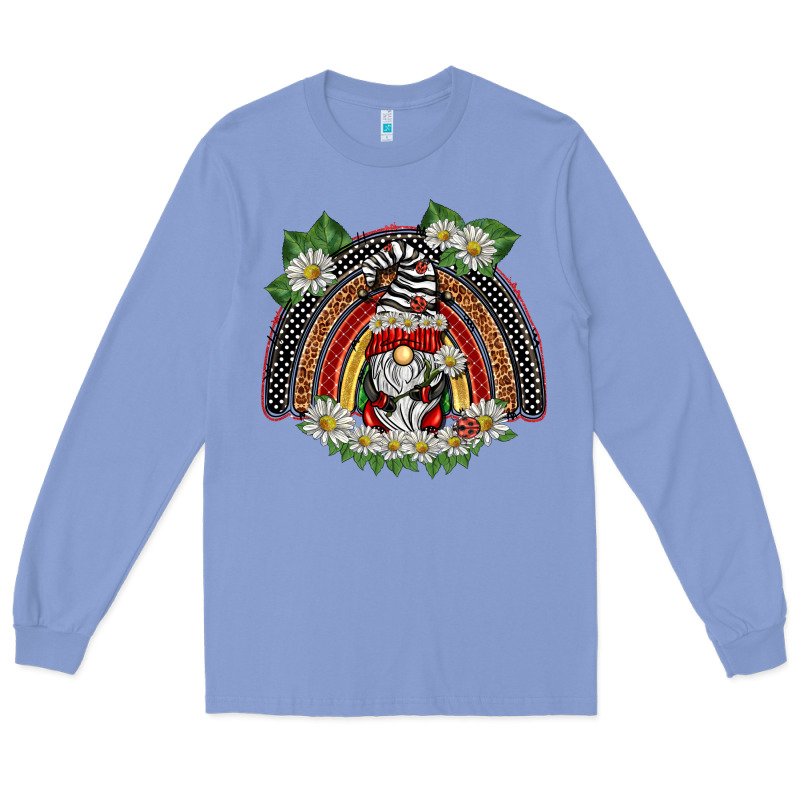 Ladybuy Gnomies Rainbow Long Sleeve Tee by BarkalooDesign | Teevron