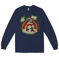 Navy ladybuy gnomies rainbow Long Sleeve Tee - BarkalooDesign