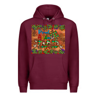 Burgundy proud autism dad Premium Hoodie - Artiststas