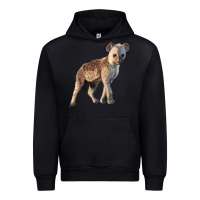 Black Baby Hyena Illustrations Urban Hoodie - LillyAllenDesigns