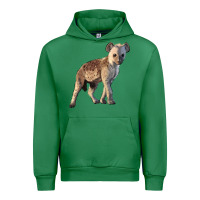 Emerald Baby Hyena Illustrations Urban Hoodie - LillyAllenDesigns