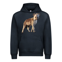 Navy Baby Hyena Illustrations Urban Hoodie - LillyAllenDesigns