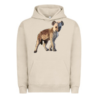 Pigment French Oak Baby Hyena Illustrations Urban Hoodie - LillyAllenDesigns