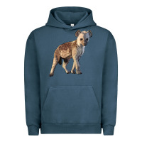 Pigment Midnight Navy Baby Hyena Illustrations Urban Hoodie - LillyAllenDesigns