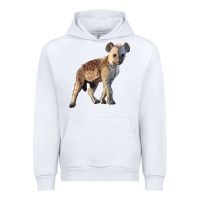 White Baby Hyena Illustrations Urban Hoodie - LillyAllenDesigns