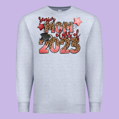 Senior Mom Class Of 2023 Premium Sweatshirt Designed By Zillion Design Studio