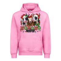 Fuchsia Pink ho ho ho heifer christmas heifers Urban Hoodie - Jasminsmagicworld
