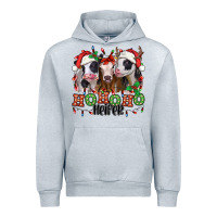 Heather Grey ho ho ho heifer christmas heifers Urban Hoodie - Jasminsmagicworld