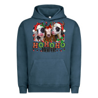 Pigment Midnight Navy ho ho ho heifer christmas heifers Urban Hoodie - Jasminsmagicworld