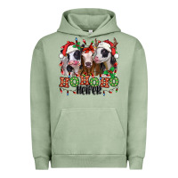 Pigment Oil Green ho ho ho heifer christmas heifers Urban Hoodie - Jasminsmagicworld